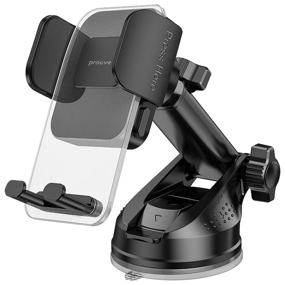 Support Auto Proove Crystal Clamp Plus Dash, 4.7 pouces - 6.9 pouces, Noir CHCSP0000001