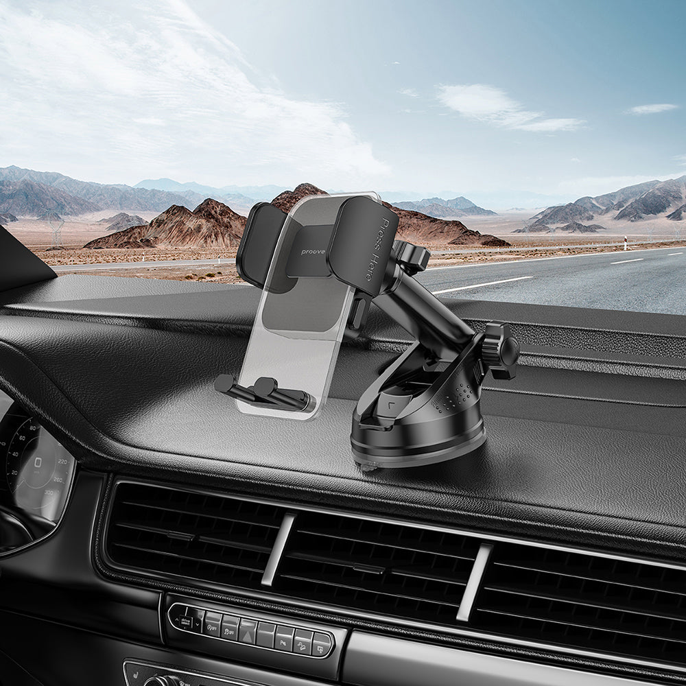 Support Auto Proove Crystal Clamp Plus Dash, 4.7 pouces - 6.9 pouces, Noir CHCSP0000001