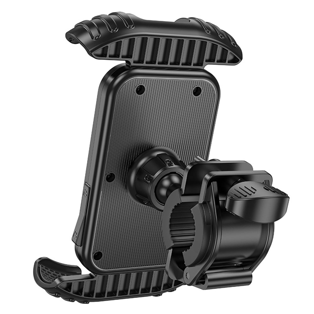 Support Vélo Moto Borofone BH105 Basalt, 4.7 pouces - 7 pouces, Noir
