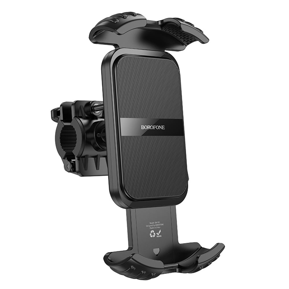 Support Vélo Moto Borofone BH105 Basalt, 4.7 pouces - 7 pouces, Noir