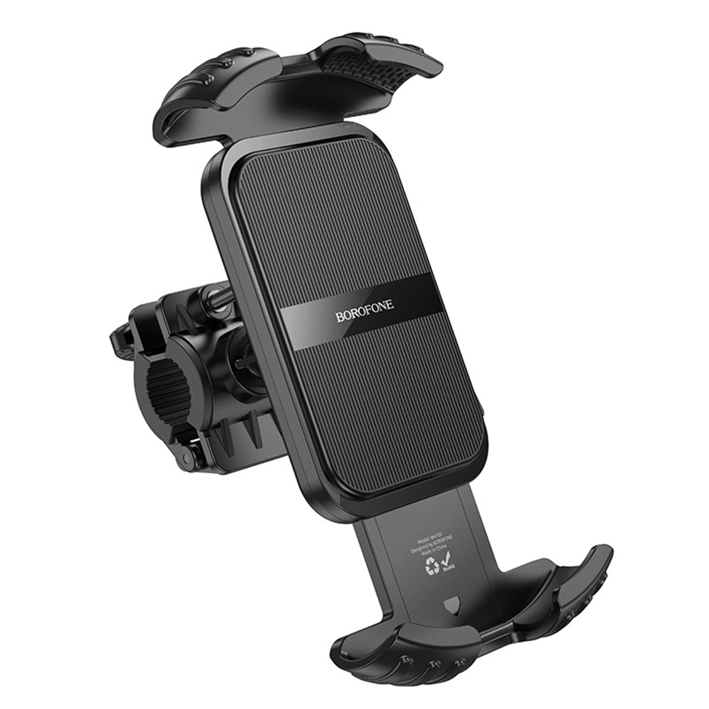 Support Vélo Moto Borofone BH105 Basalt, 4.7 pouces - 7 pouces, Noir