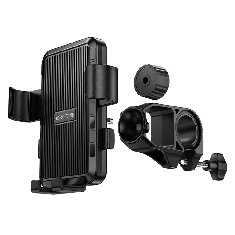 Support Vélo Moto Borofone BH13 Knight, 4.5 pouces - 7 pouces, Noir