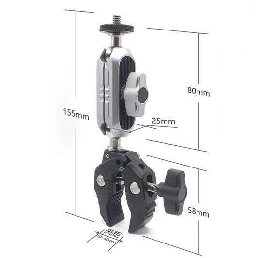 Supporto Bicicletta per Camera Sport Techsuit JX-006 per GoPro, Nero