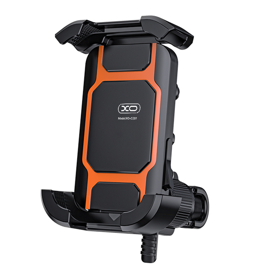 Support Vélo Moto XO Design C201, 4,5 pouces - 7 pouces, Noir Orange