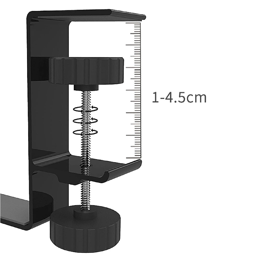 Supporto da scrivania Techsuit DH2 per cuffie / borsa, Nero