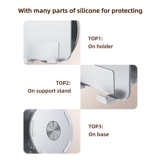 Supporto da scrivania Yesido C293 per Telefono / Tablet, 4.5inch - 13inch, Argento