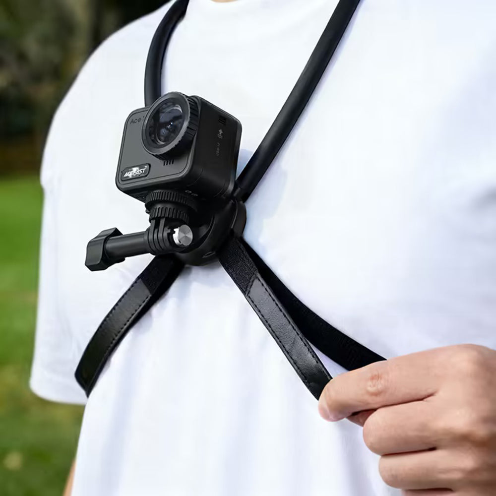Supporto per Collo Acefast E37 per Camera Sport, Nero