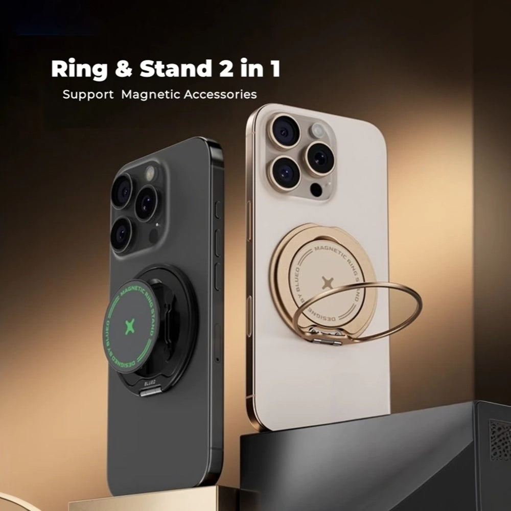 Support Anneau Blueo Slim, Universel, Noir