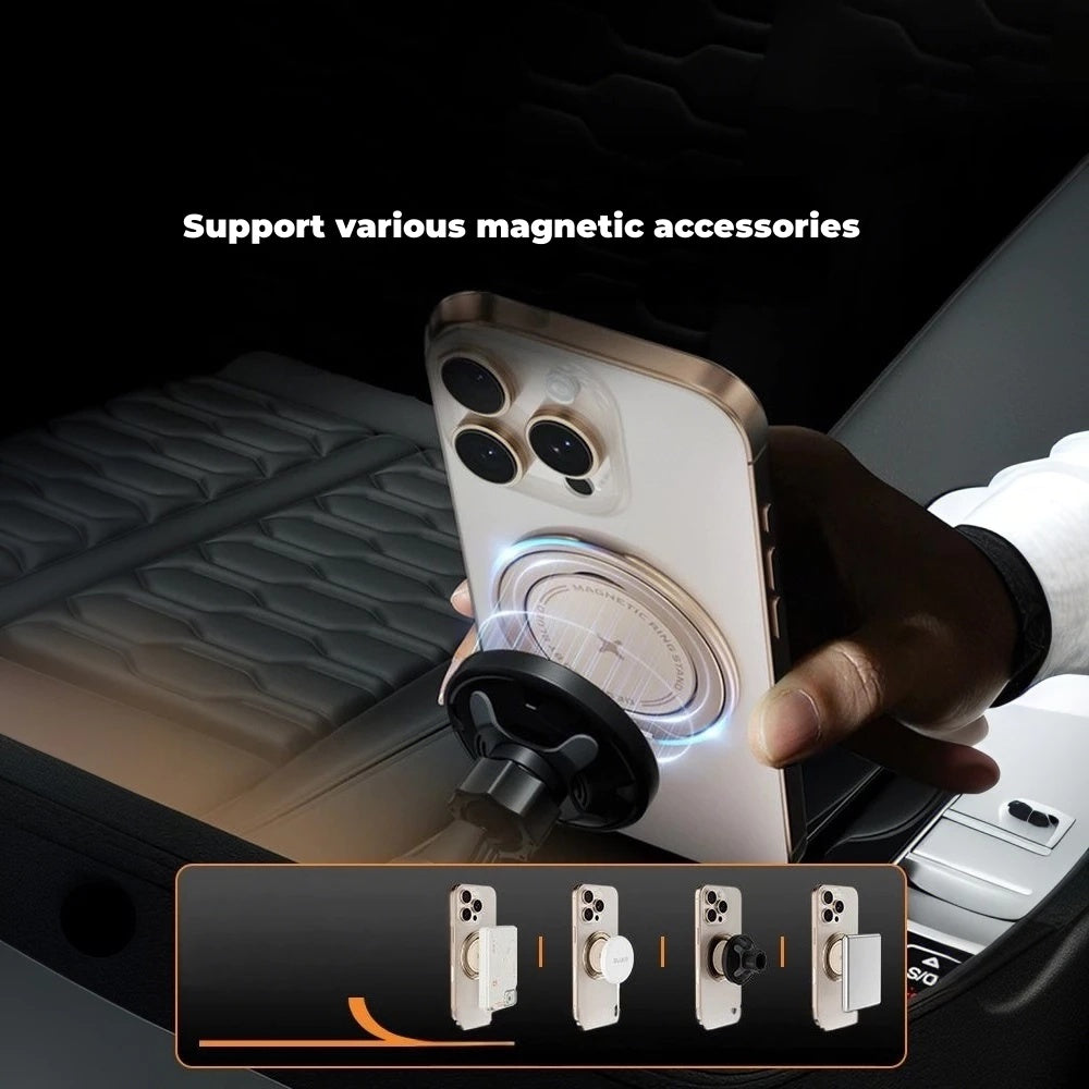 Support Anneau Blueo Slim, Universel, Noir