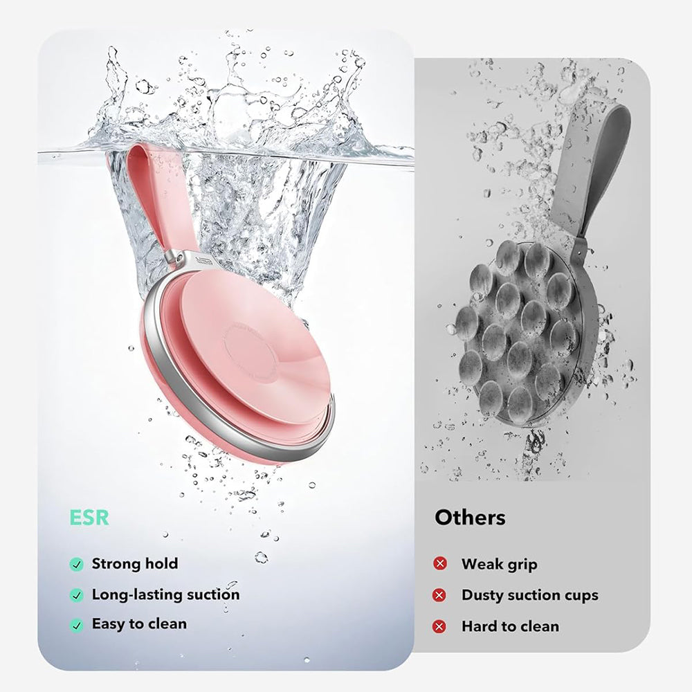 ESR HaloLock Leder Ringhalter, Universal, Rosa