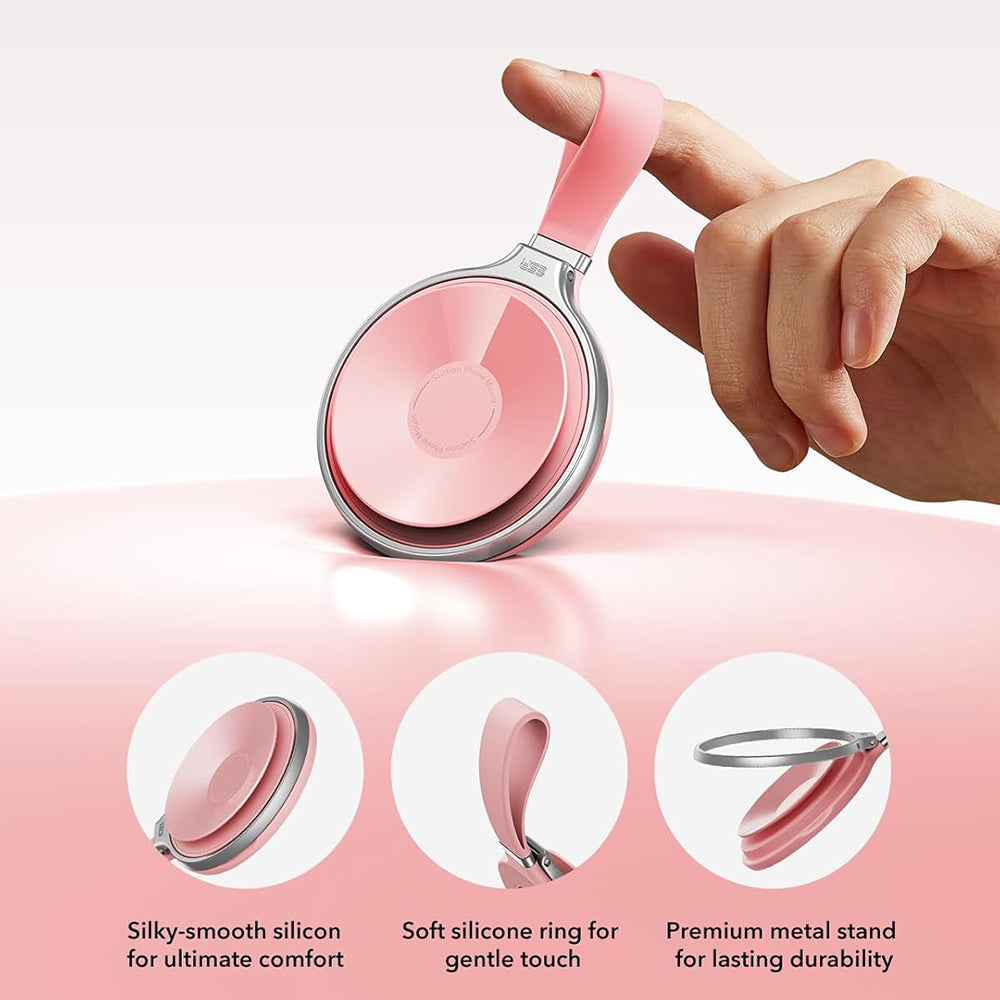 ESR HaloLock Leder Ringhalter, Universal, Rosa