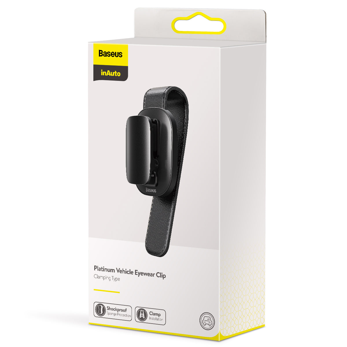 Support Pare-soleil Baseus Platinum Clip pour Lunettes, Noir ACYJN-B01