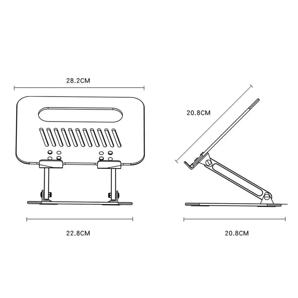 Supporto Yesido LP05 per Laptop 10inch - 17inch, Argento