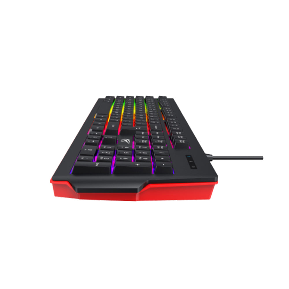 Clavier Gaming Filaire USB HAVIT KB866L, RGB, 1.4m, Noir Rouge