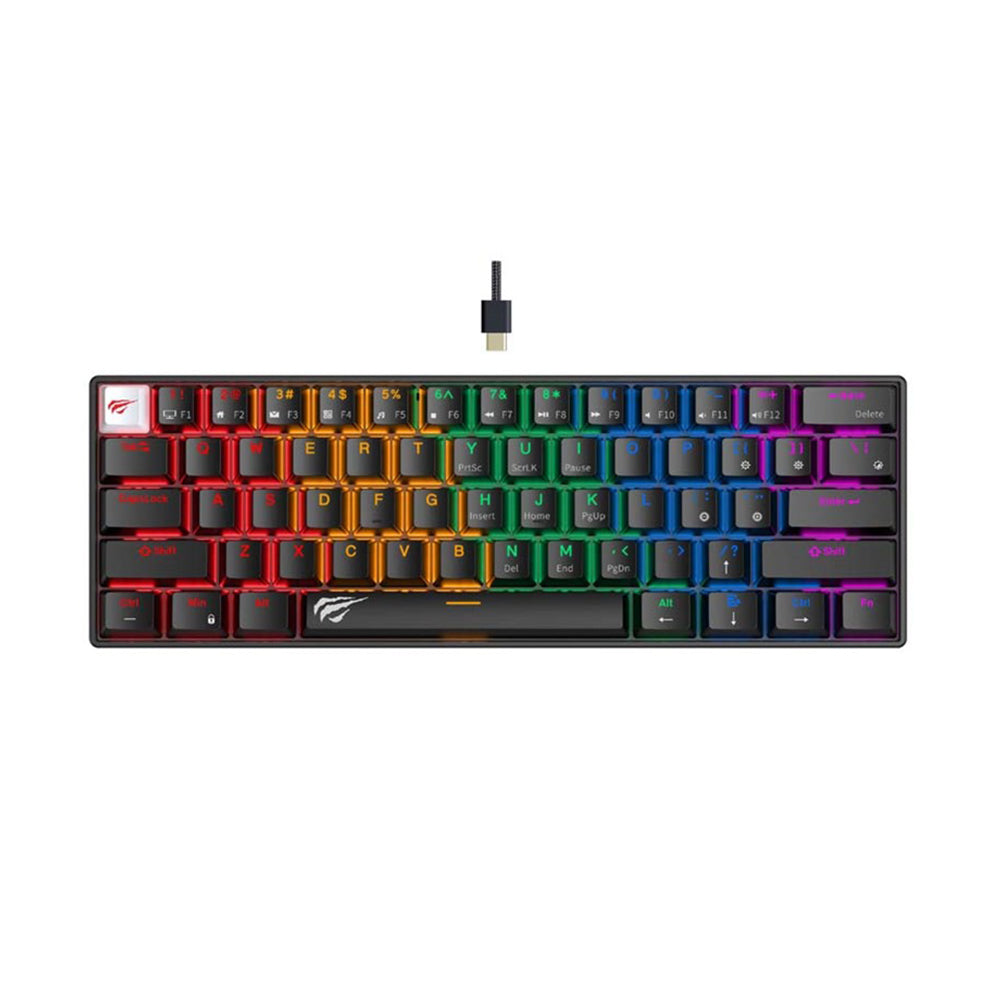 Gaming-Tastatur Wired USB HAVIT KB903L, RGB, 1,8m, Schwarz