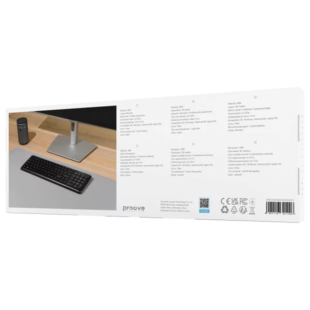 Tastiera Wireless Proove Classic Code, Nera KBCDEN00003001