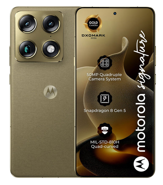 Telefono Mobile Motorola Signature 5G, 512GB, 16GB, Pantone Olive PBAB0003SE