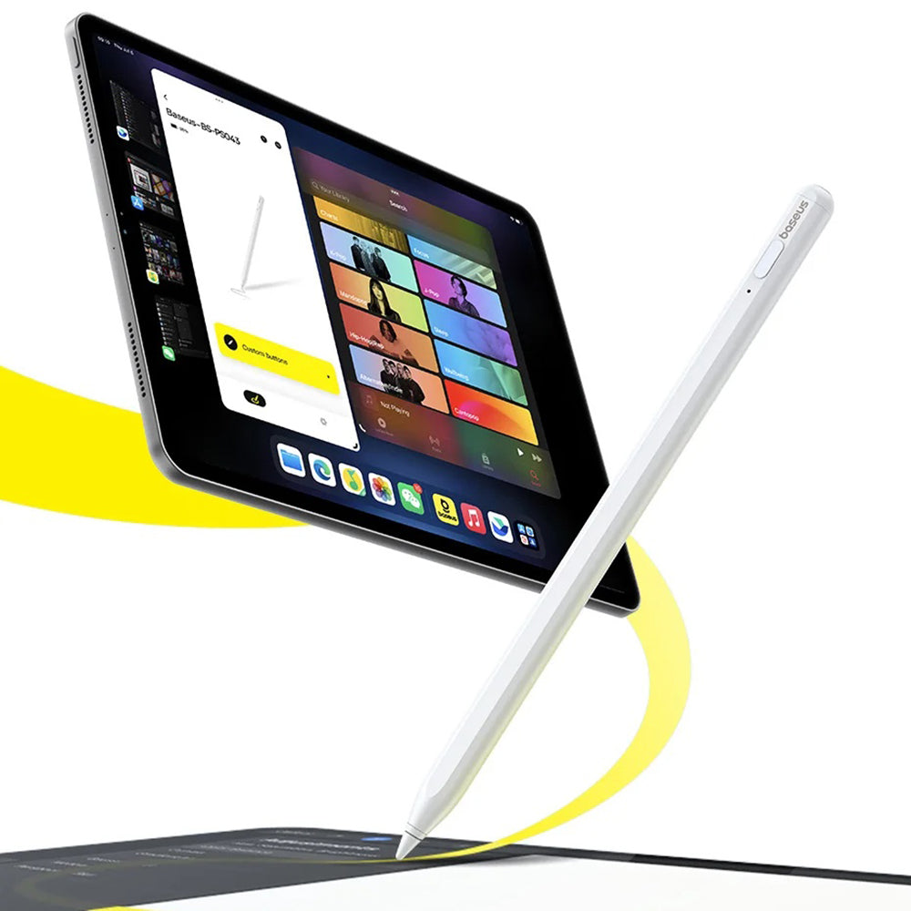 Touch Pen Baseus Smooth Writing 2 Series pour Apple iPad, Version Active Sans Fil, Blanc P80015802213-03
