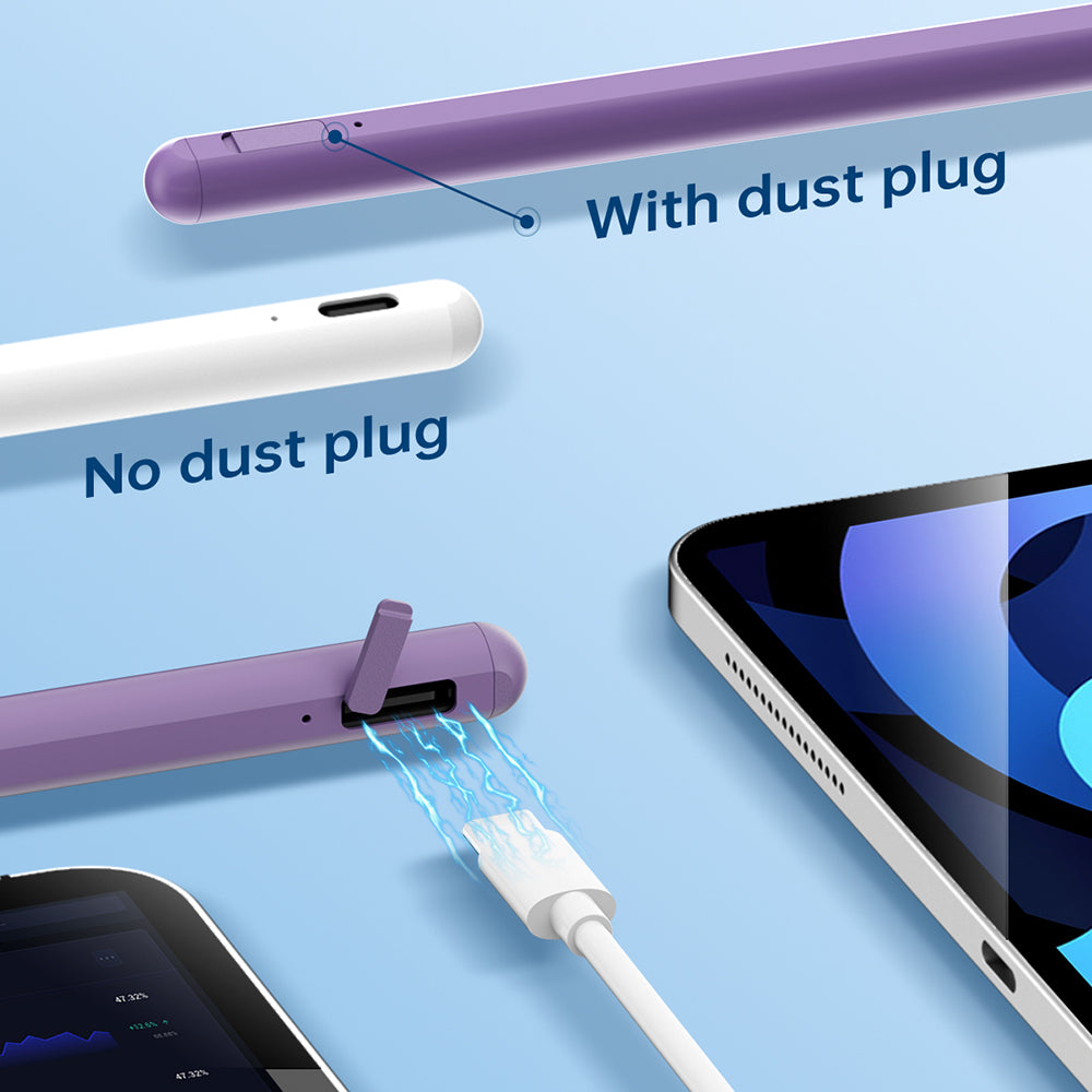 Touch Pen Techsuit AC10SH per Apple iPad, Versione Attiva, Viola