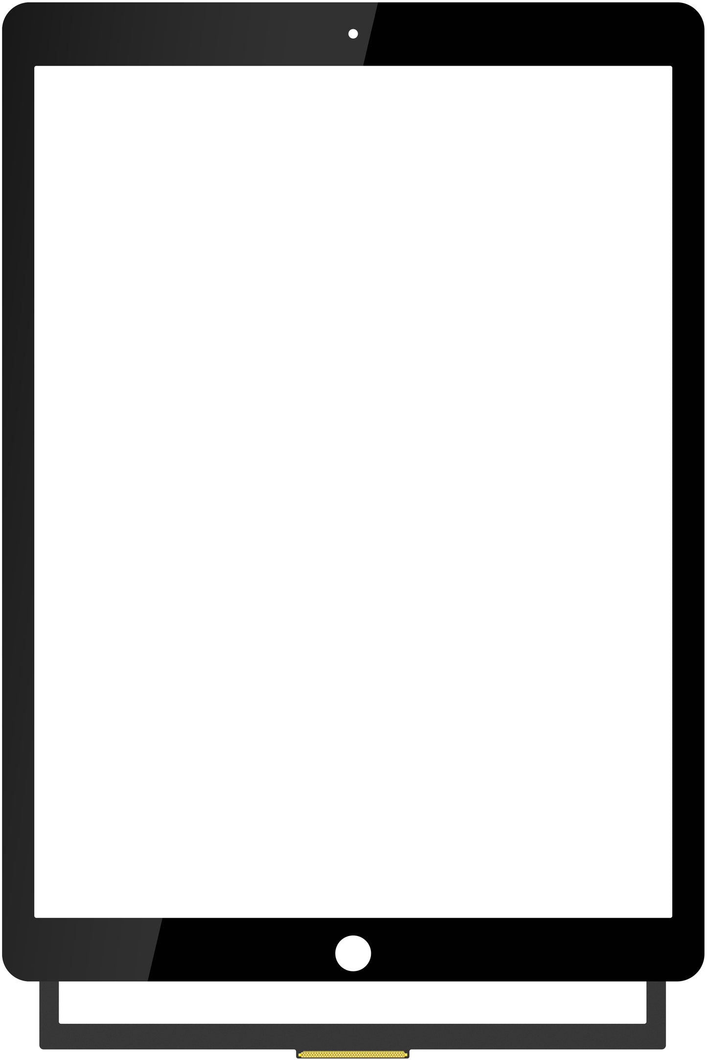 Touchscreen Forward Guard OCA per Apple iPad Pro 12.9 (2017), Nero