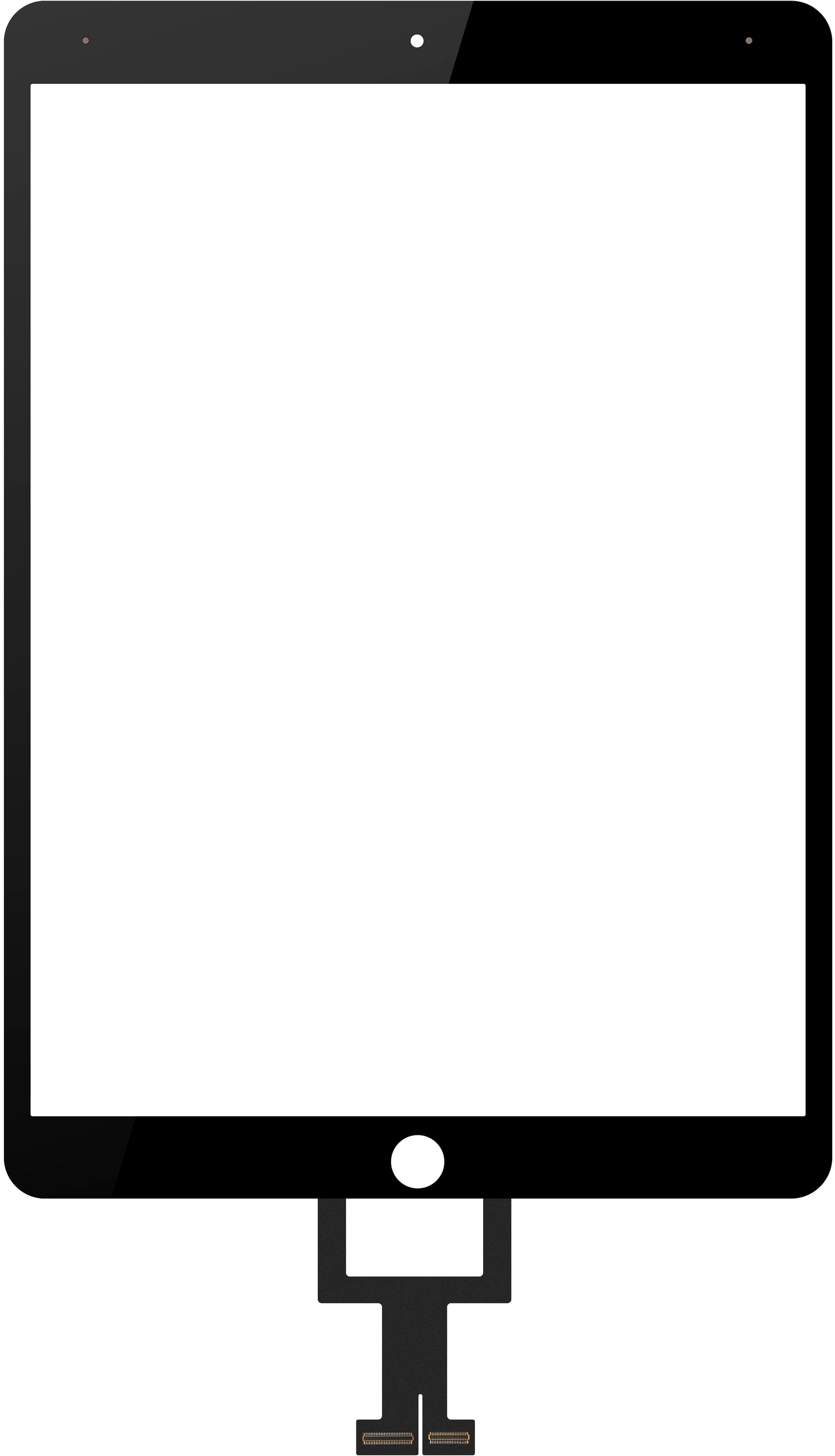 Touchscreen Forward Guard OCA per Apple iPad Air (2019), Nero