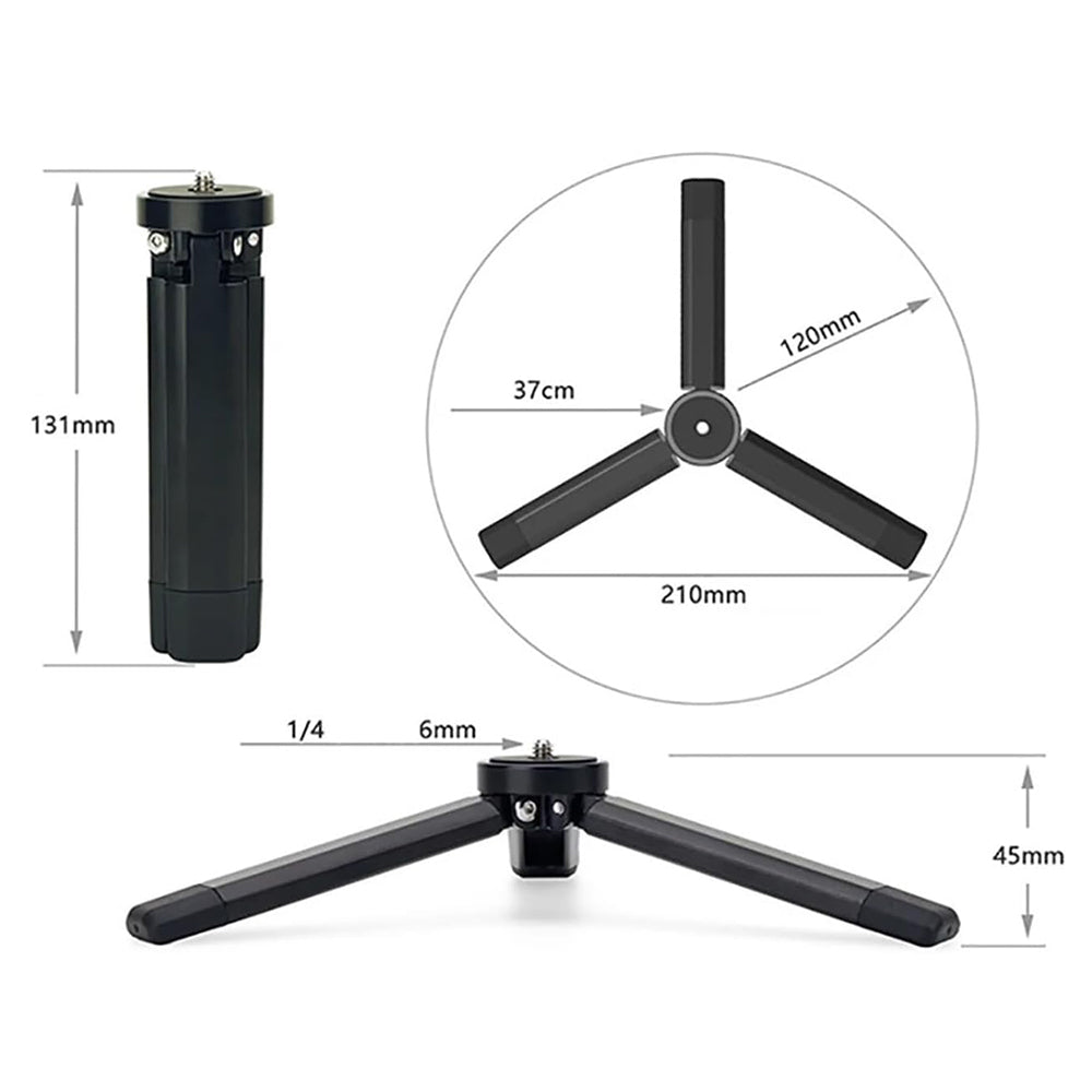 Trépied 1/4 pouce Techsuit TPD2, Noir