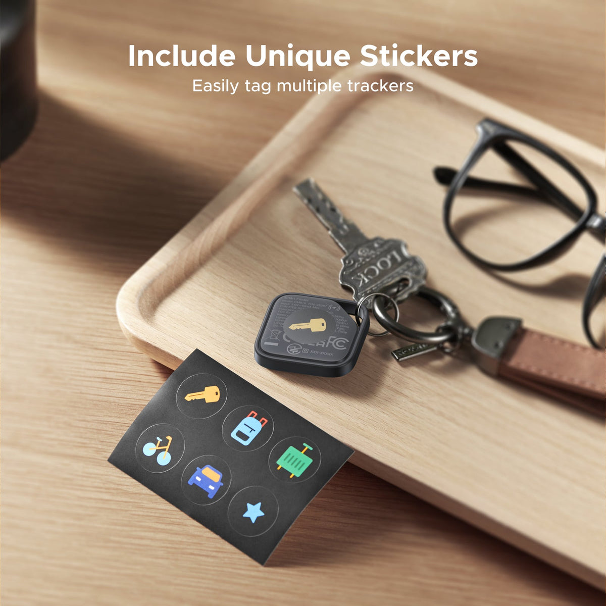 UGREEN SmartTag Pro Smart CM916 (75646P) per iOS / Android Series, Set da 4 pezzi, Nero