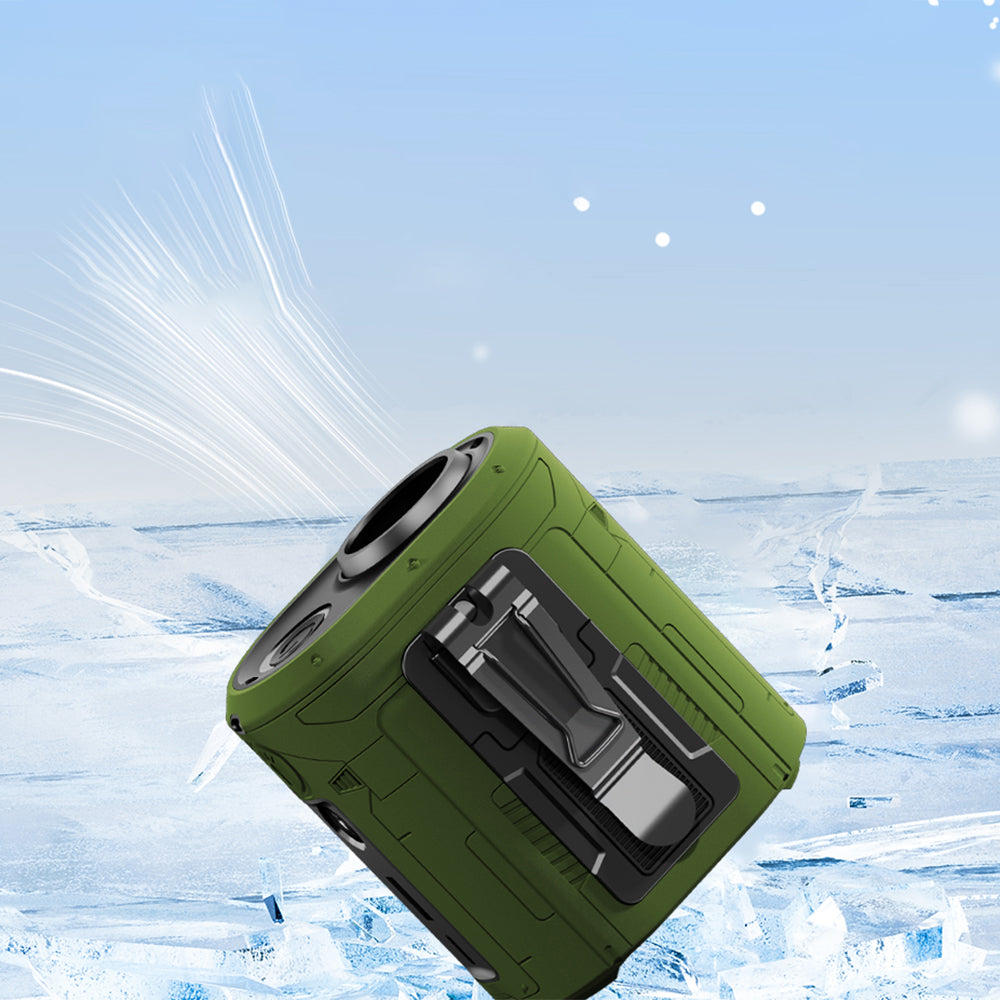 Ventilatore Portatile Techsuit Z14 con batteria esterna 5000mAh, Grigio