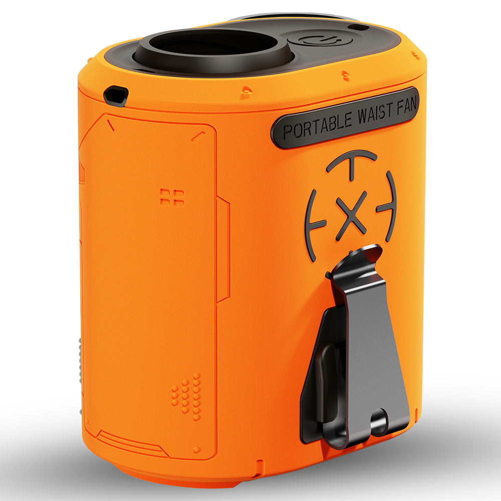 Ventilateur Portable Techsuit Z14 avec batterie externe 5000mAh, Orange