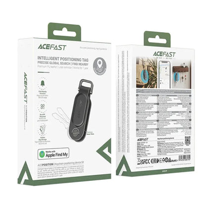 Acefast SmartTag Schlüsselanhänger SS für iOS-Serie, Schwarz