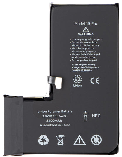 Batteria Apple iPhone 15 Pro, ad alta capacità