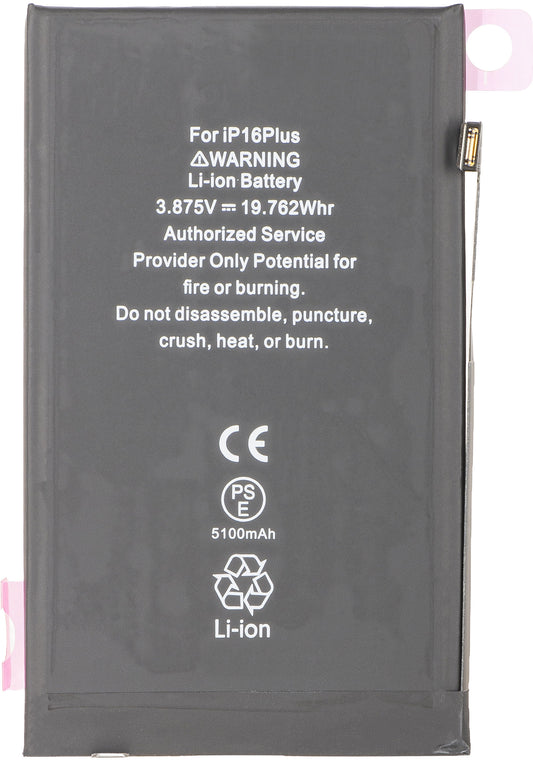 Batterie Apple iPhone 16 Plus, Haute Capacité