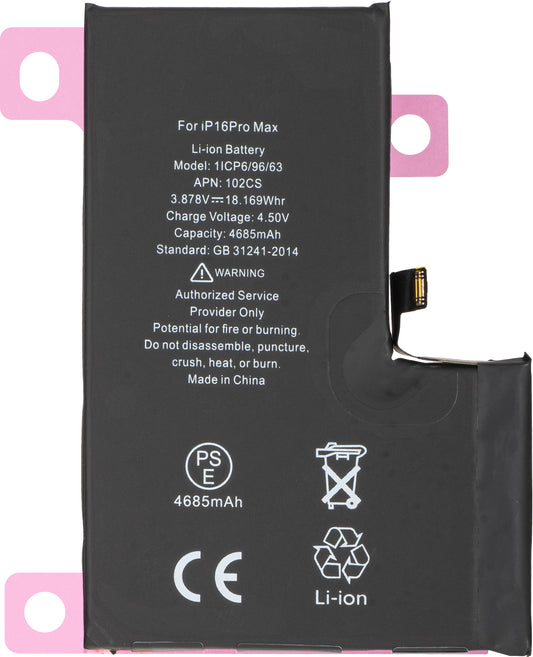 Batterie Apple iPhone 16 Pro Max, Diagnostic