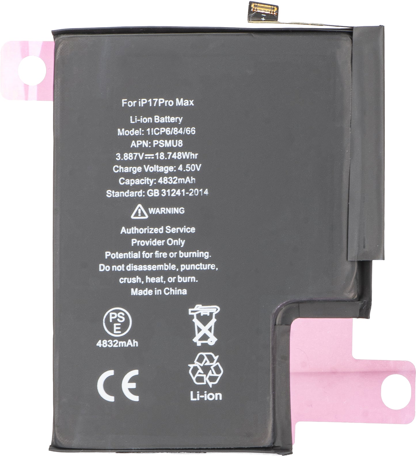 Batterie Apple iPhone 17 Pro Max