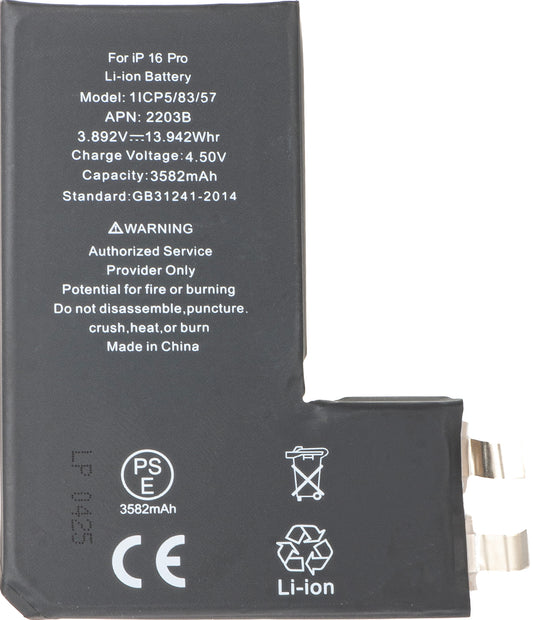Batteria per Apple iPhone 16 Pro, senza Banda Flex BMS