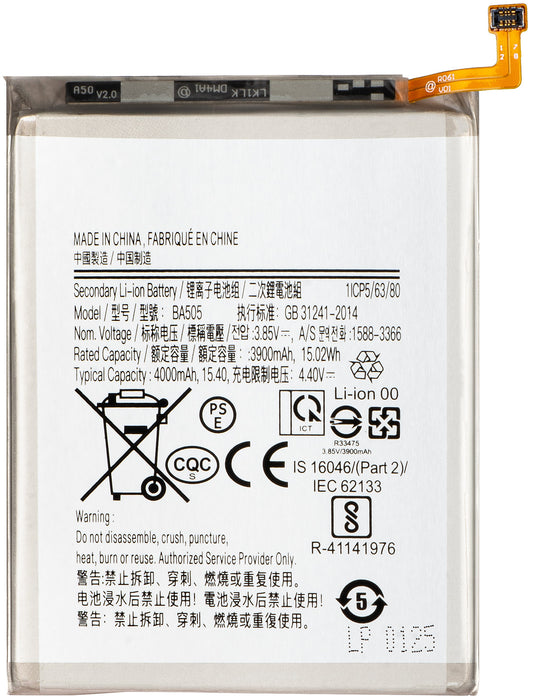 Akku für Samsung Galaxy A50s A507 / A30s A307 / A50 A505 / A30 A305, EB-BA505ABU
