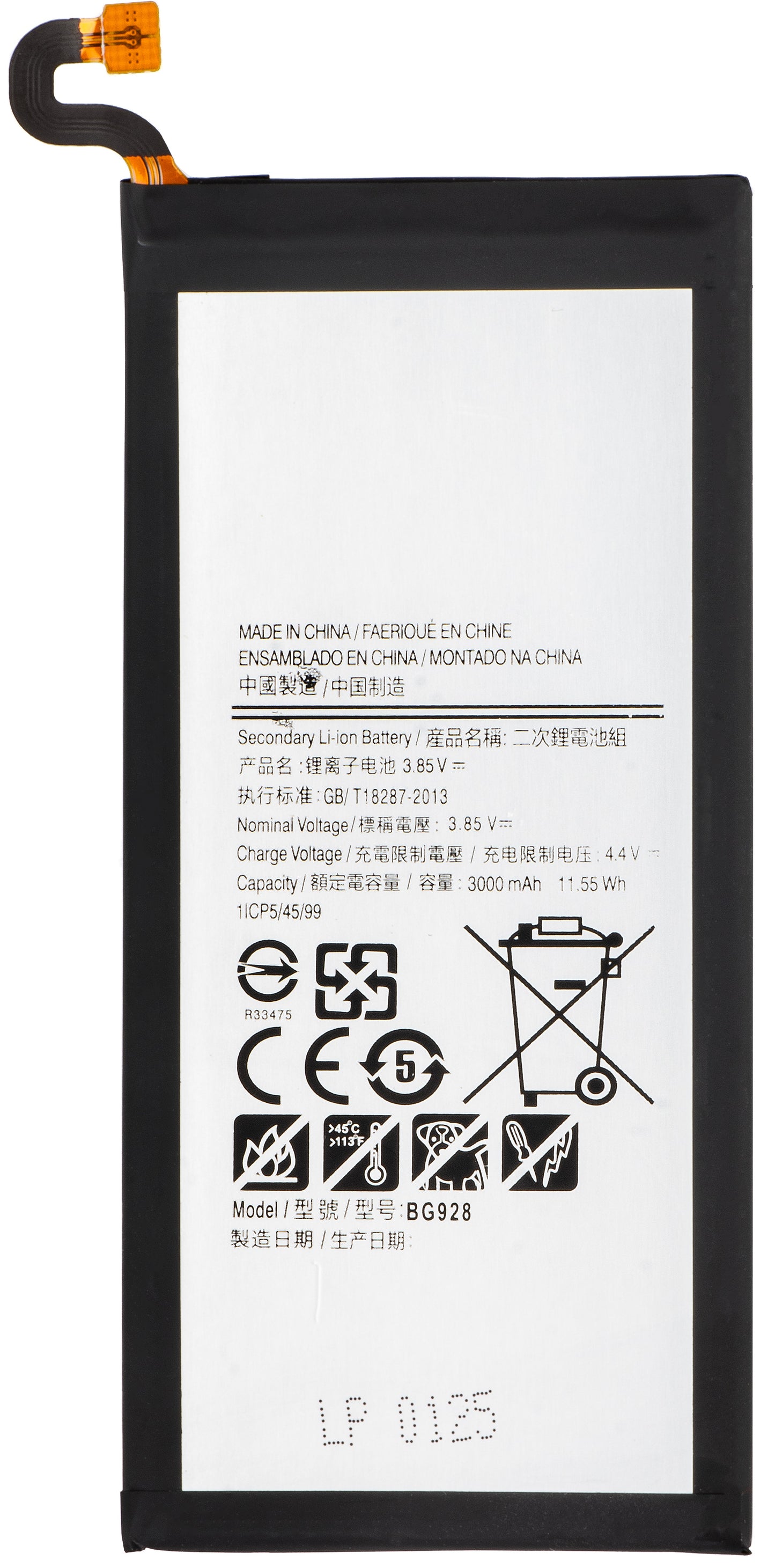 Batterie pour Samsung Galaxy S6 edge+ G928, EB-BG928AB