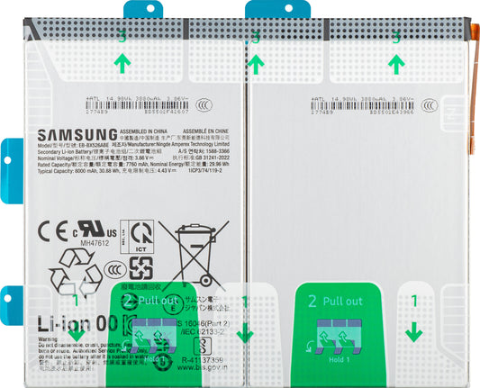 Batteria Samsung Galaxy Tab S10 FE, EB-BX526ABE, Service Pack GH82-37144A