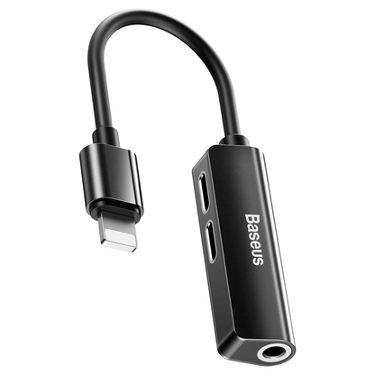 Lightning Audio Adapter - Lightning / 3,5 mm Baseus L52, Schwarz, Wiederverpackt CALL52-01