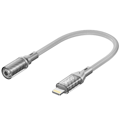 Adattatore Audio Lightning - 3.5mm BWOO BZ66, Grigio