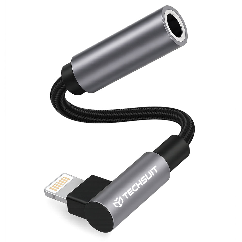 Adaptateur Audio Lightning - 3.5mm Techsuit AC6 MusicDox, Gris