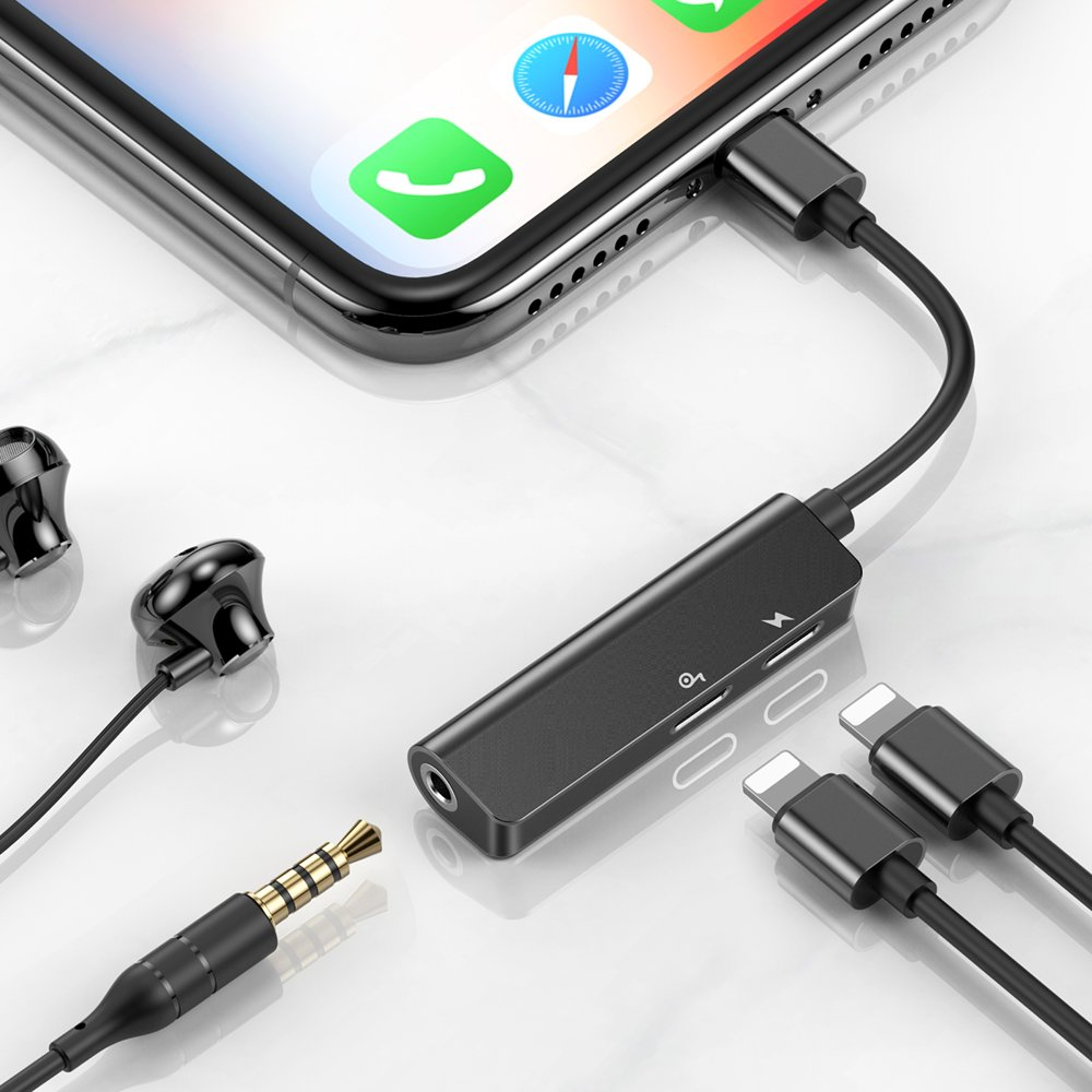 Lightning Audio Adapter - Lightning / 3,5 mm Baseus L52, Schwarz, Wiederverpackt CALL52-01