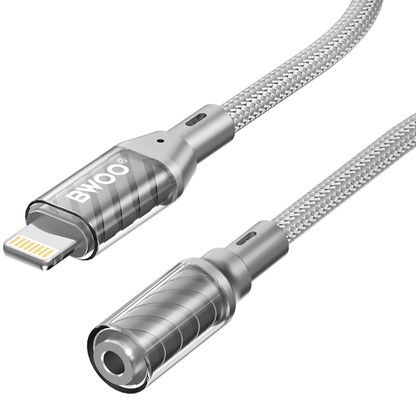 Adattatore Audio Lightning - 3.5mm BWOO BZ66, Grigio