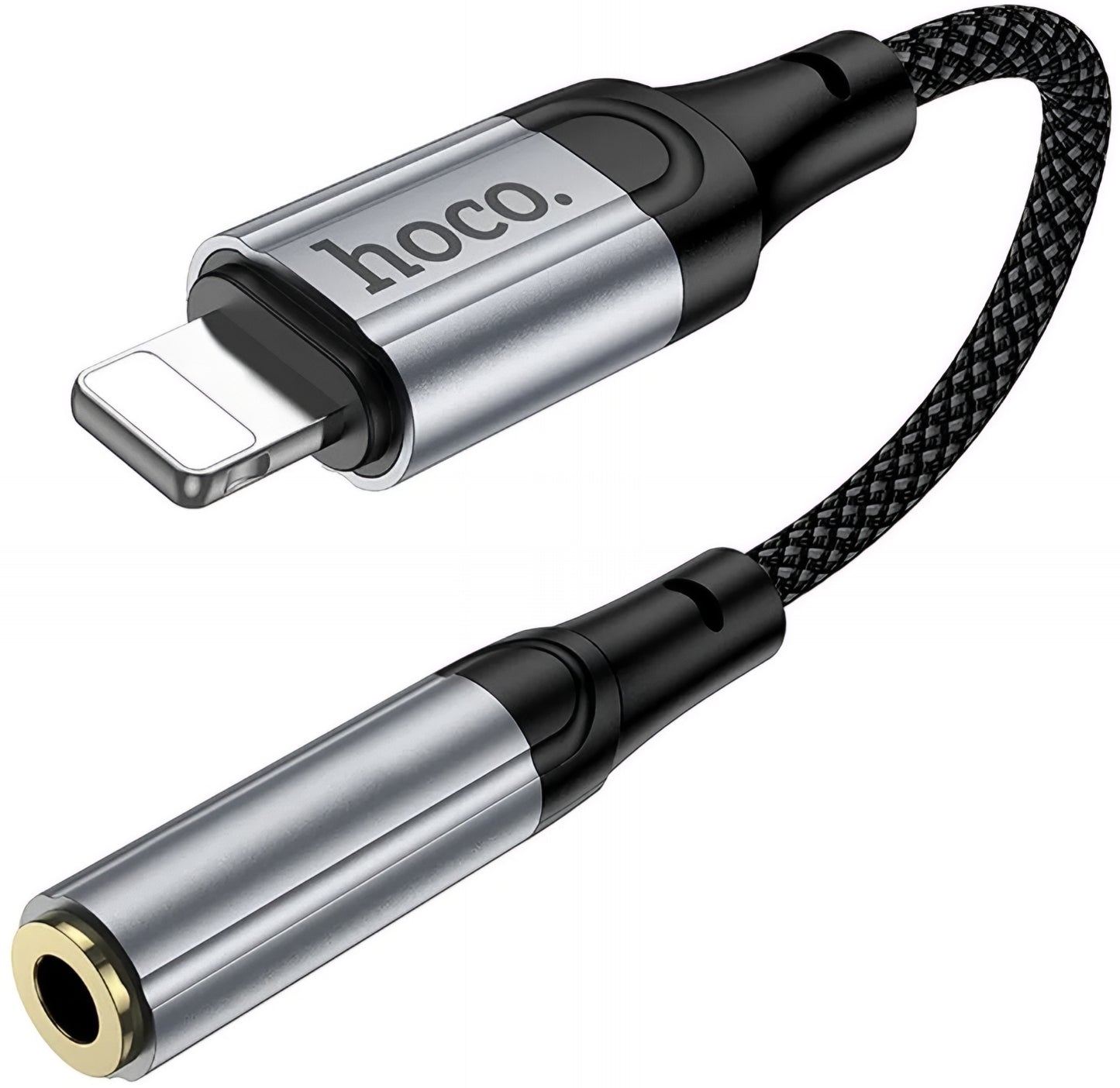 Audioadapter Lightning - 3,5 mm HOCO LS36A, Grau