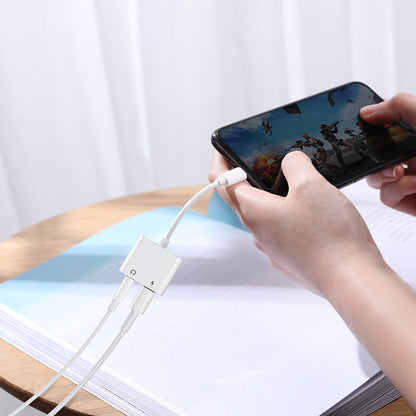 Audio-Adapter Lightning - 2 x Lightning Joyroom S-Y104, Weiß