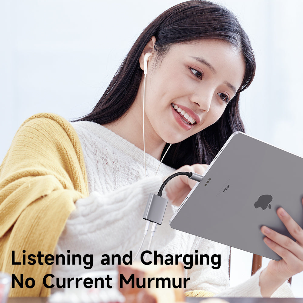 Adaptateur Audio Lightning - Lightning / 3.5mm McDodo CA-5540 Wales, Gris