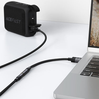 Acefast J13 Audio Adapter, USB-A - 3.5mm, Black