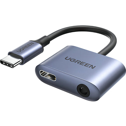 Adaptateur Audio USB-C - 3.5mm / USB-C UGREEN CM231, Gris
