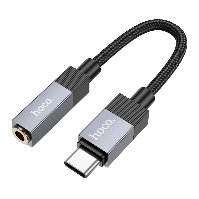 Adaptateur Audio USB-C - 3,5 mm HOCO UPA32C, Noir