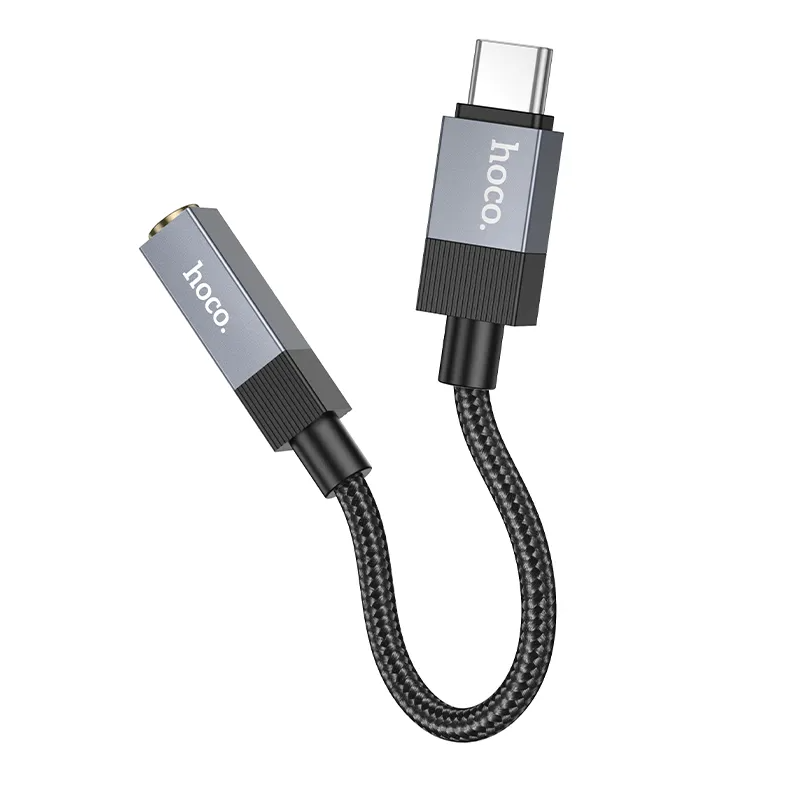 Adaptateur Audio USB-C - 3,5 mm HOCO UPA32C, Noir